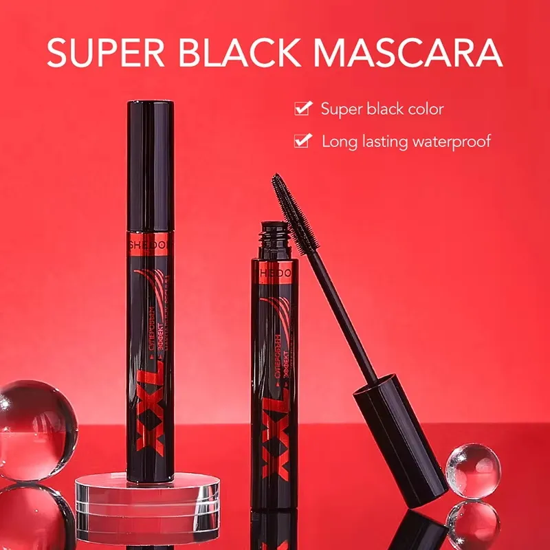 3D Mascara Waterproof Extra Volume Langdurige Hyper-Curl Verlenging Wimper Niet-vlekkende wimpers Zwarte Mascara Make-up