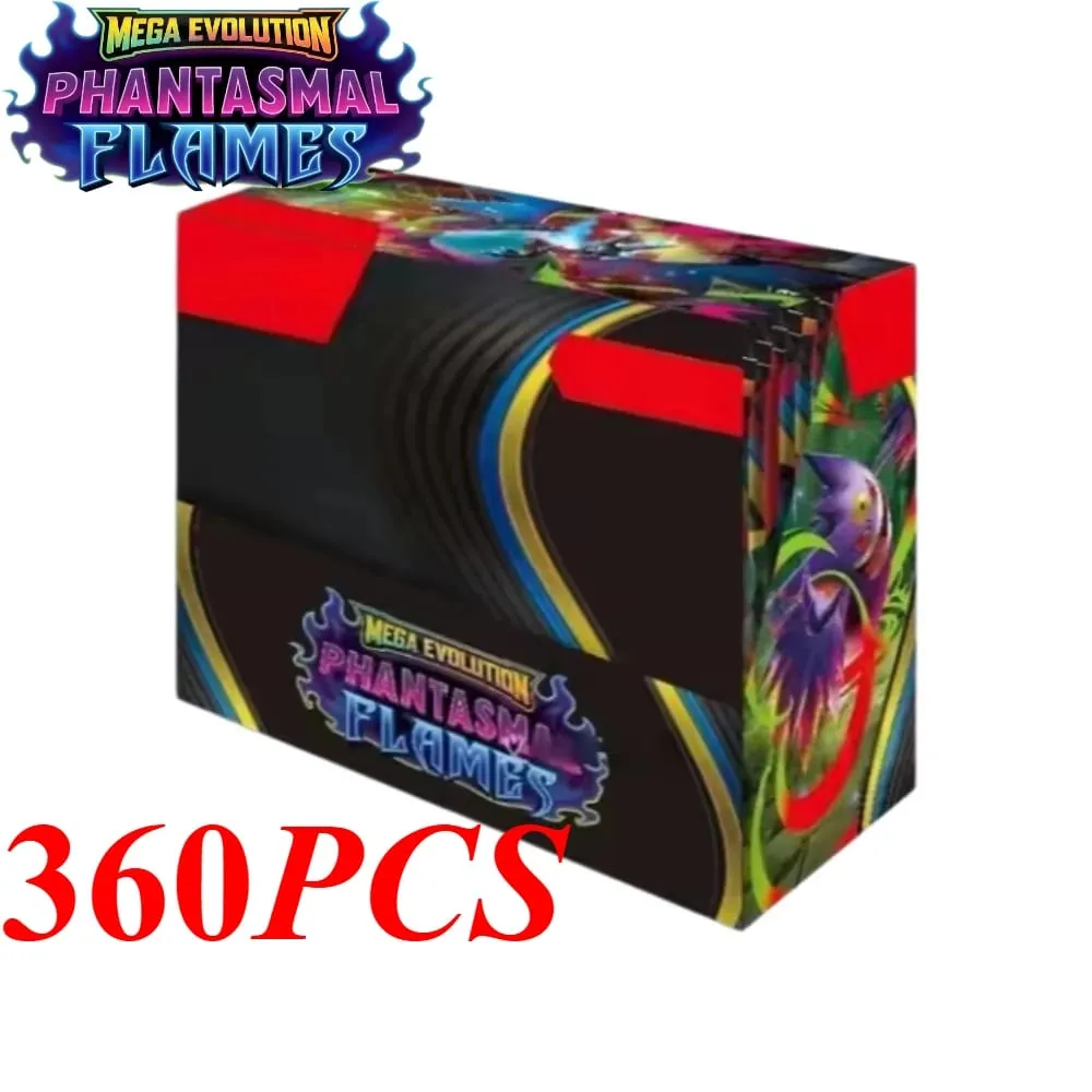Pokémon TCG Mega Evolution - Pitch Black Booster Display Box Phantasmal Flames Booster Box Coleção de jogos de cartas colecionáveis ​​em inglês