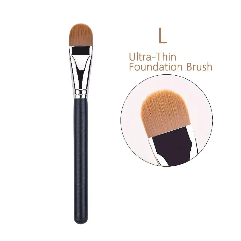 Pincel de maquiagem corretivo ultrafino, 4 tipos de tamanhos atualizado, base líquida profissional, creme corretivo, ferramenta de maquiagem