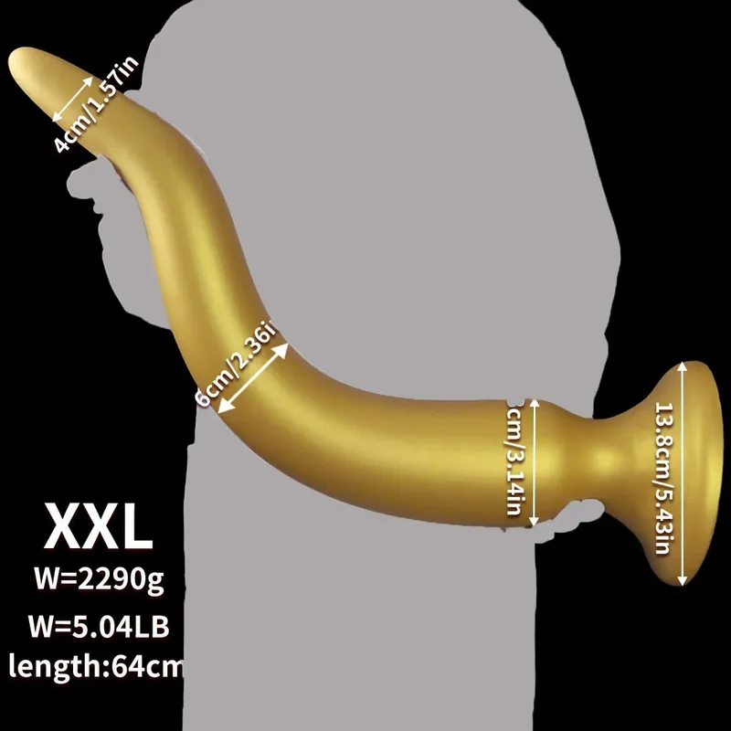 Plugue anal gigante 64cm, super longo, silicone macio, enorme, plugue anal grosso, dilatador de vibrador anal com ventosa, brinquedos sexuais adultos — image 9