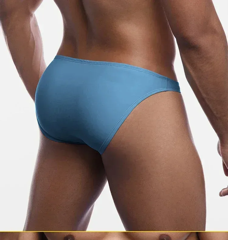 Cuecas modais masculinas de cintura baixa, sexy, cor sólida, simples, triângulo, roupa íntima, esportes, respirável, confortável, calcinha masculina