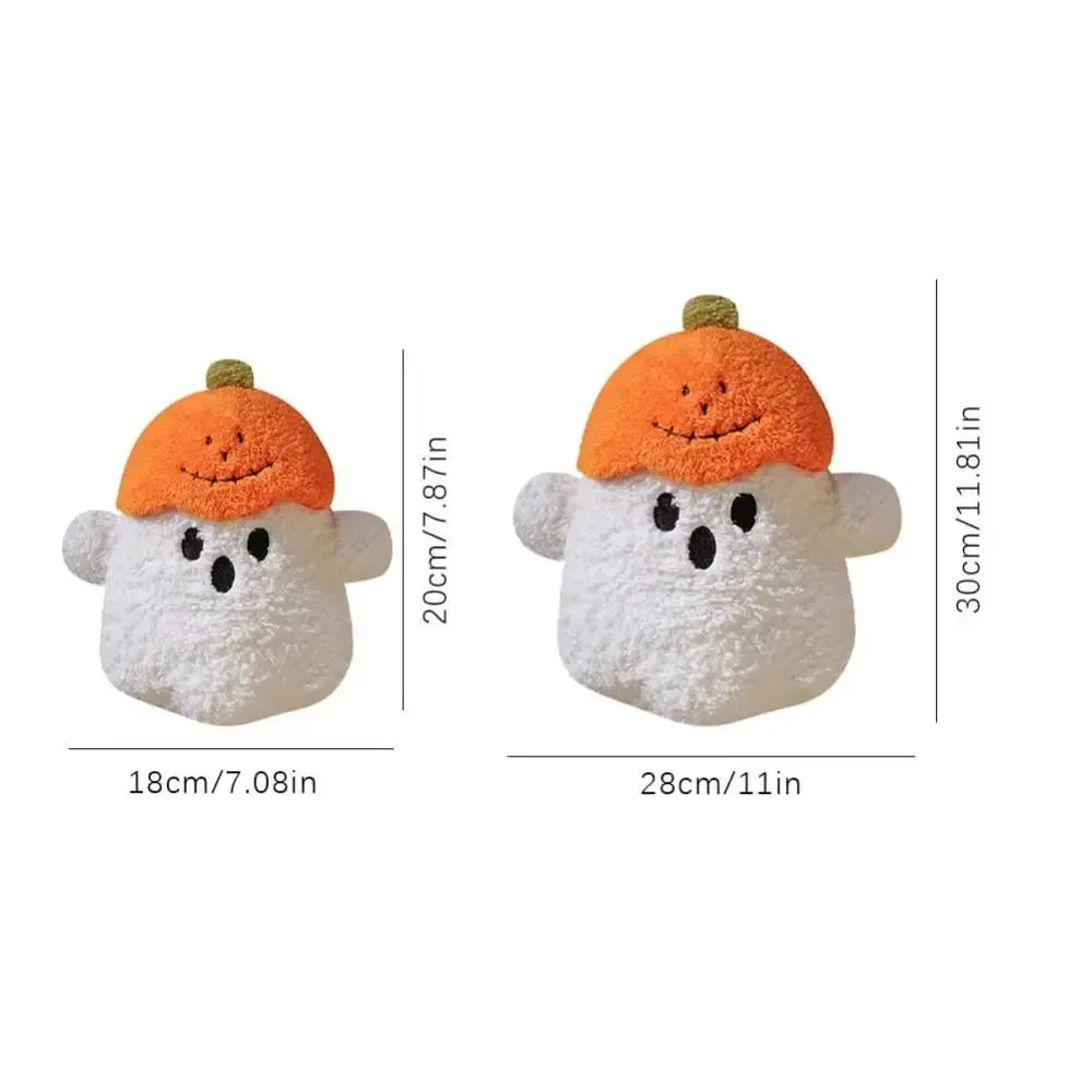 Cozy Ghost Decorative Cushion Hug Pillow Fabric PP Cotton Filling Pumpkin Pillow Ghost Halloween Theme