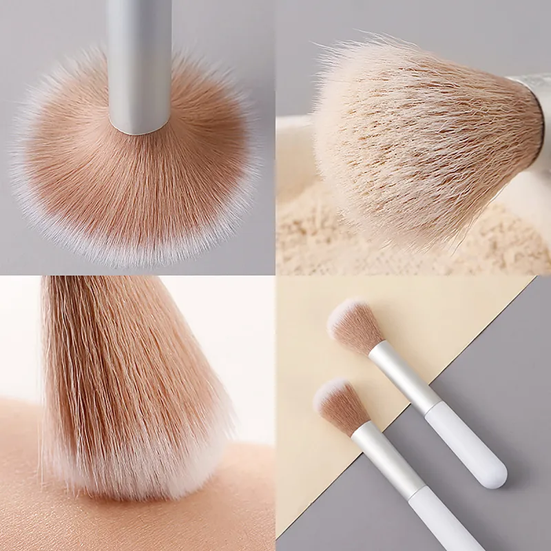 1 pçs alça redonda pincéis de maquiagem multifuncional menina profissional pó fundação blush escova acessórios cosméticos