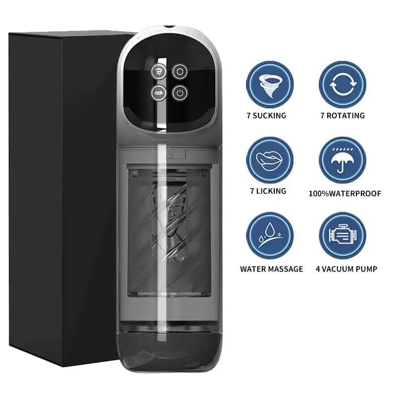 Empurrão automático rotativo masturbador masculino lambendo Stroker sucção boquete 100% bomba de pênis à prova d' água brinquedos sexuais adultos para homens