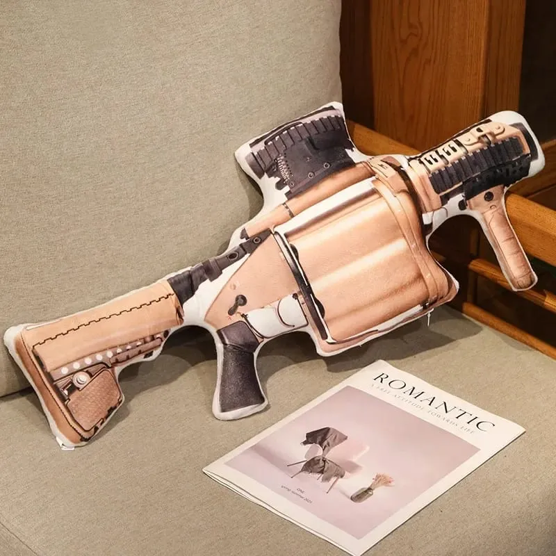 Super legal realista recheado impresso arma de fogo brinquedos de pelúcia macio engraçado lifeiliek rifle sniper rifle brinquedos adereços de jogo para meninos