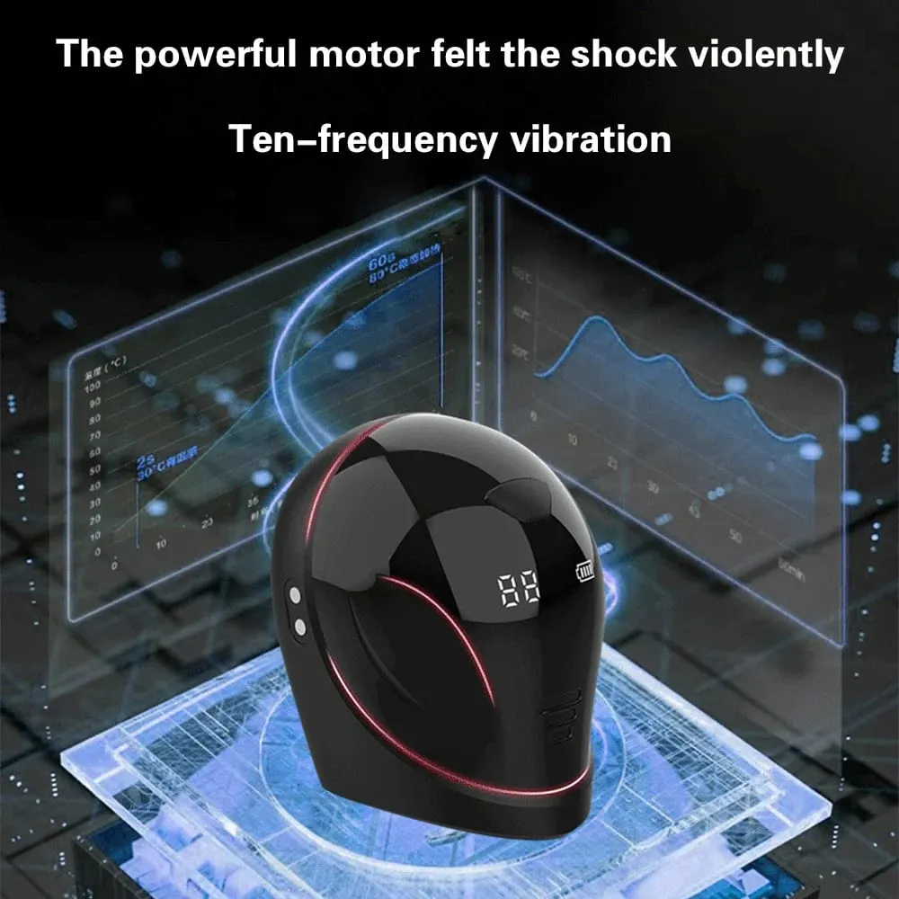 Adjustable Penis Enlargerment Trainer Vibrator Masturbators for Men 10 Vibration Modes Glans Stimulater Massager Adult Sex Toys — image 2