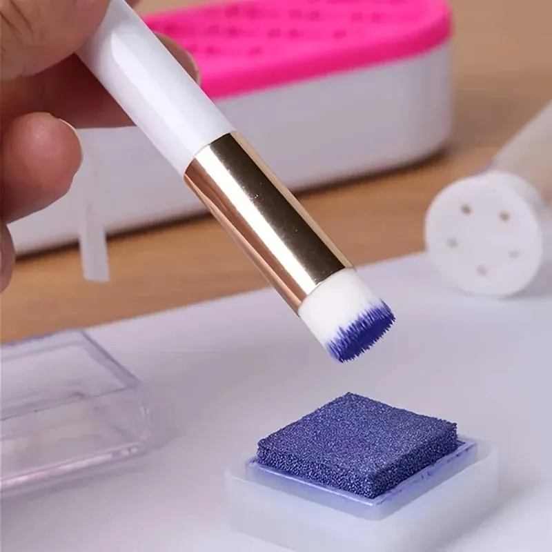 Conjunto de pincéis de mistura de tinta - pequenas ferramentas manuais para mistura artística e criação de gradiente sem esforço principal