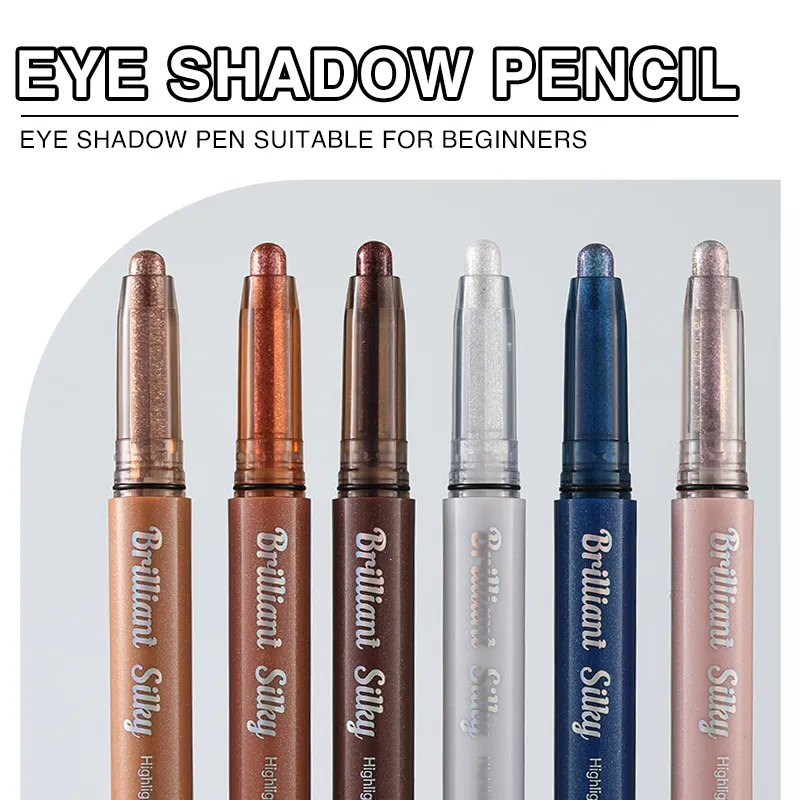 Sparkle Eyeshadow Stick Highlight Eye Pencil Shimmer Pearl Long-Lasting Waterproof Multi-Use Eye Makeup Beauty