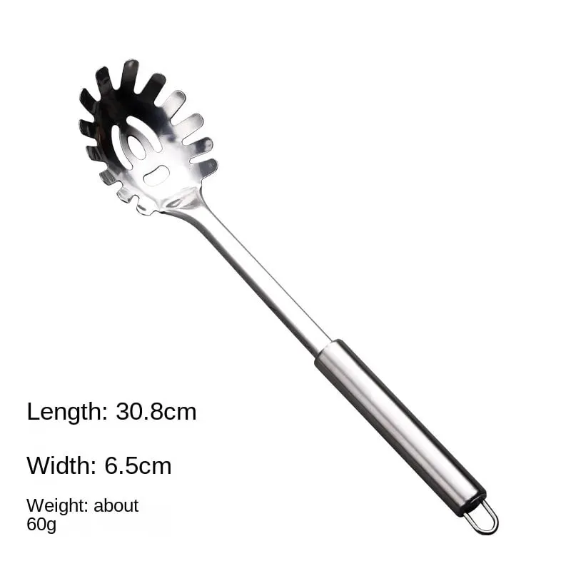 Espátula wok de aço inoxidável, durável, cabo longo, utensílios de cozinha, conjunto de utensílios de cozinha, colher de arroz, concha, ferramentas de cozinha