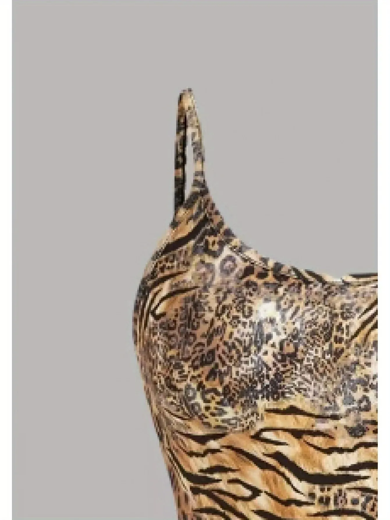 Nova primavera verão e outono sexy cinta leopardo impressão suspender