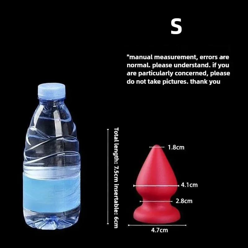 Enorme plugue anal líquido silicone macio cônico butt plug grandes vibradores anais para mulheres homens g-ponto/massagem de próstata 18 + brinquedos sexuais