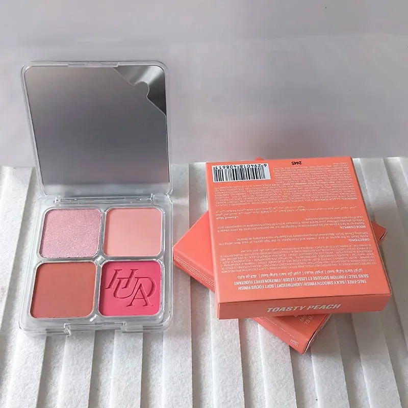 Popular Lip Gloss Is Smooth and Easy To Apply Matte Non Stick Cup Powder Is Fine and Long-lasting Makeup 4 Color Blusher Product