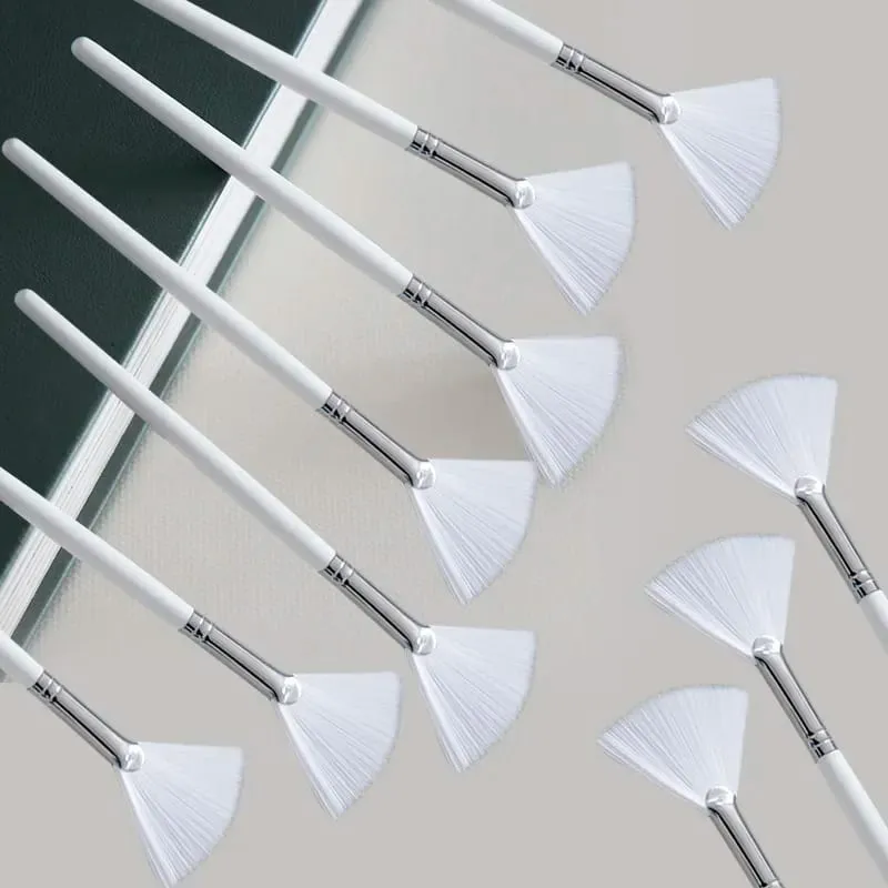 Conjunto de pincéis para máscara facial, faça você mesmo, pincéis aplicadores macios, ferramentas de maquiagem, inclui ventilador macio, pincéis faciais, pincel aplicador de ácido