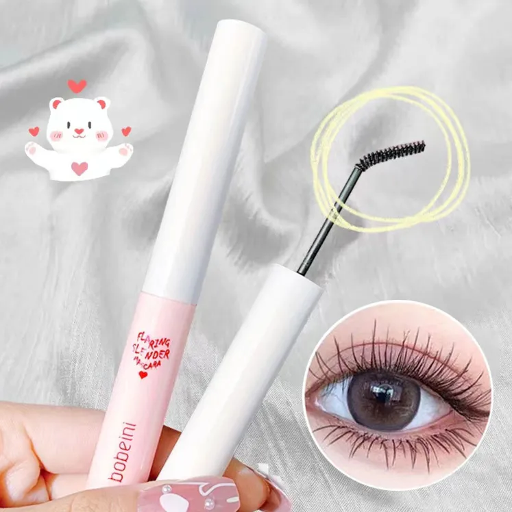 Rímel ultrafino para maquiagem, fibra de seda, alonga os cílios, à prova d'água, secagem rápida, fosco, marrom, preto, curling, comestics