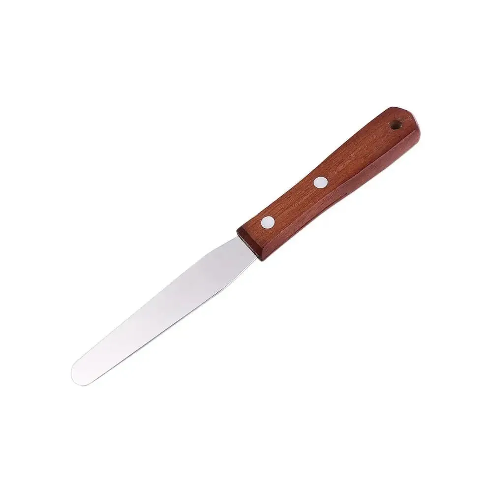 Utensílios de cozinha raspador de manteiga de aço inoxidável 8 tamanhos, espátula de confeiteiro para bolo, à prova de ferrugem, espalhador de geléia, pão