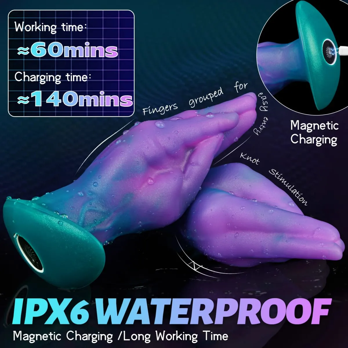 Vibrador realista com punho, plugue anal, controle remoto, pênis grosso, vagina, plug anal, massagem do ponto g, brinquedos sexuais adultos, homens, mulheres