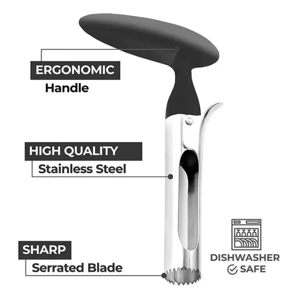 1pc de alta qualidade aço inoxidável cozinha apple core ferramenta máquina corte frutas afiada fácil de usar e limpo e durável