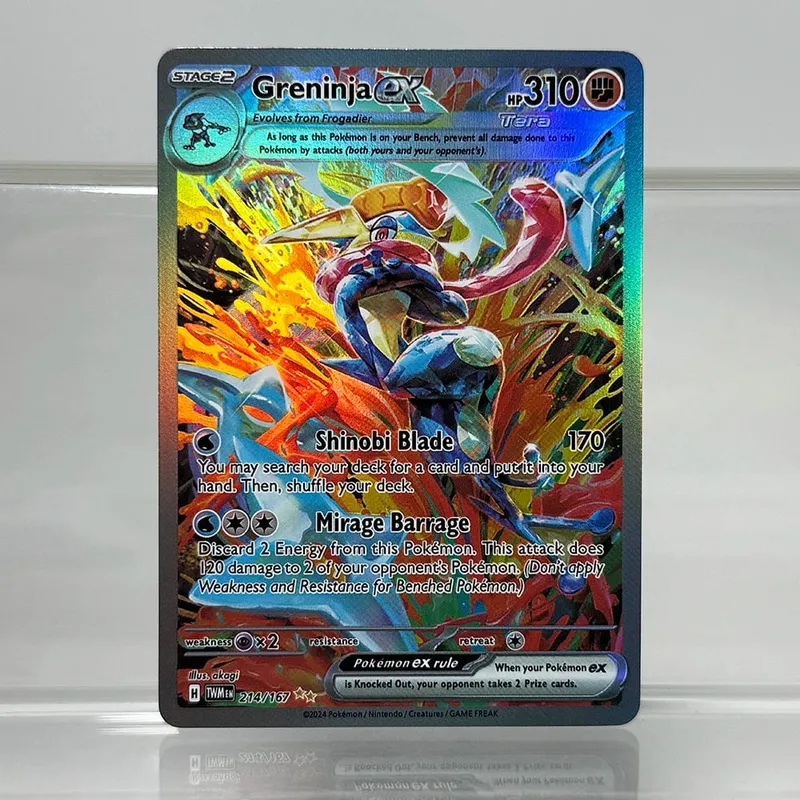 箔 PKM 單卡皮卡丘噴火龍 EX 泡泡喵遊戲稀有收藏卡 PTCG 彩虹代理卡 — image 3