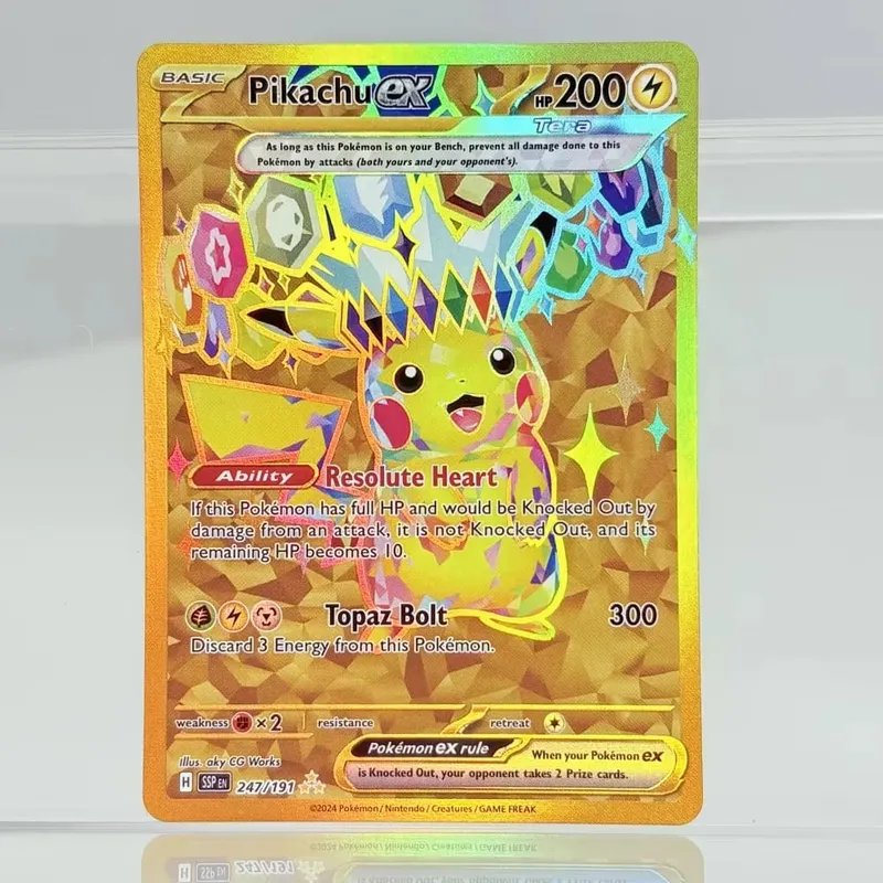 Coleção holográfica de negociação de jogos, cartões proxy ptcg, charizard, pikachu, mew ex, singl, pkm, cartões laminados, cartão proxy