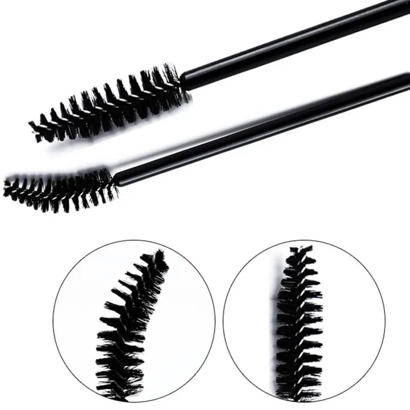 500/1000pcs Eyelash Brush Applicator Wholesale Lash Mascara Wands Brushes For Eyelash Extension Eyebrow Spoolies Beauty Tools