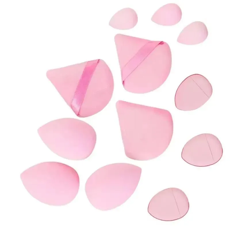 Conjunto de esponja de maquiagem com 12 peças, essencial para iniciantes, cosméticos, fácil de aplicar, conjunto de esponja de base de maquiagem