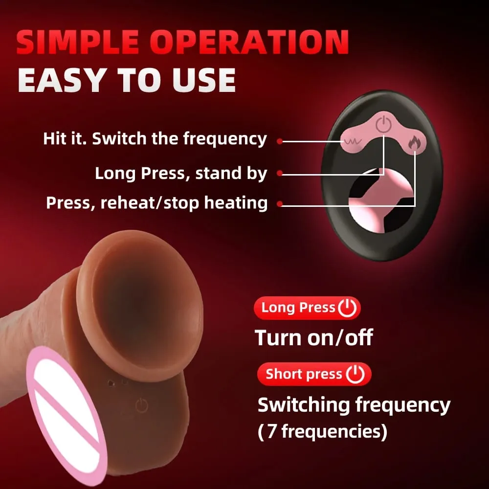 9.65 "empurrando grande vibrador silicone com 10 modos de impulso e vibração e aquecimento brinquedos sexuais vibrador anal com ventosa