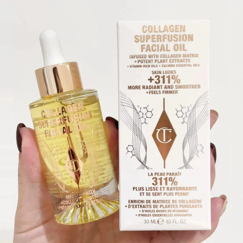 Charlotte micro leve pó almofada de ar pequena placa de ouro ajuste em pó 2 cores pó blush essência óleo tilbury cosméticos