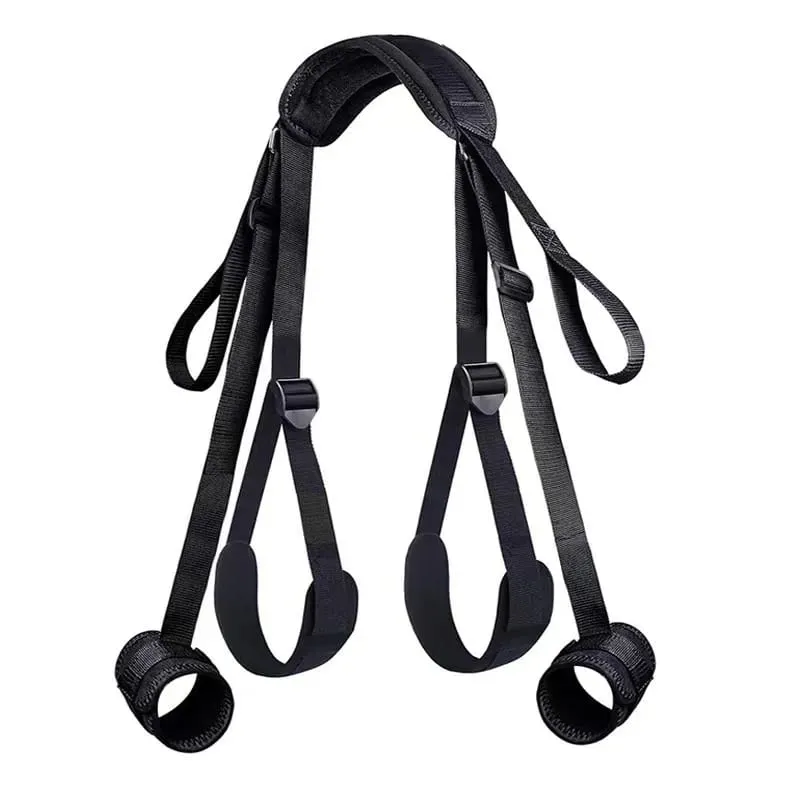 Restrição erótica ligação sexo forçado dividir perna cintas pescoço pulso bdsm bondage conjunto brinquedos sexuais para mulher casais produto sem vibrador