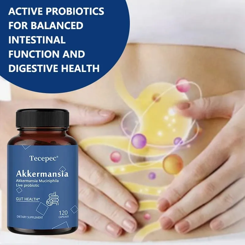 Akkermansia Probiotic Gut Health Support Supplement | Contains Akkermansia Muciniphila – Enhances Nutrient Absorption