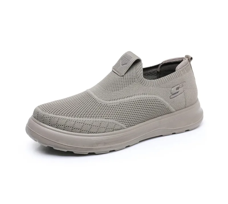 Tênis de malha respirável masculino leve malha superior confortável sola macia antiderrapante sapatos de caminhada casuais moda versátil