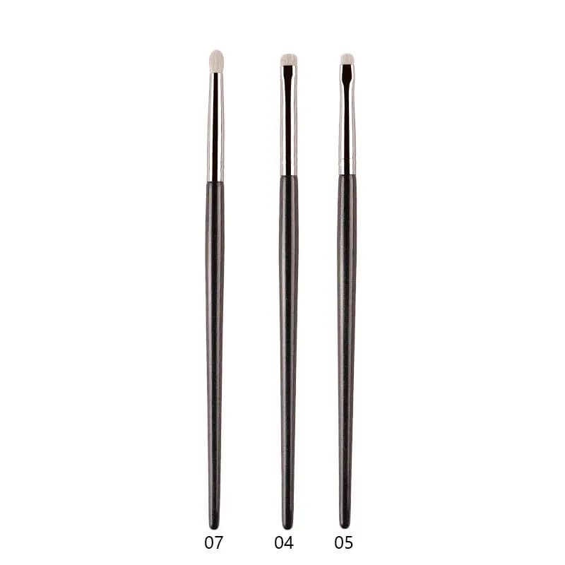 1pc White Pony Hair Eyeshadow Makeup brushes Small Smudge Precision Crease Detail Bevel Eye Shadow Make up brush Liner Lip