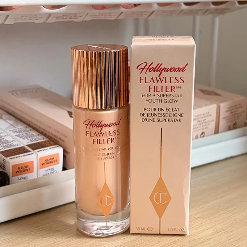 Charlotte Tilbury CT Highlighter Foundation Continuously Texture of The Makeup Hydrating Concealer Brightens Powder Compact