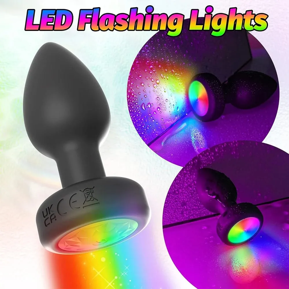 Vibrador anal com controle remoto, plugue anal sem fio para homens, massageador de próstata gay, estimulador de vagina led, brinquedos sexuais adultos para homens