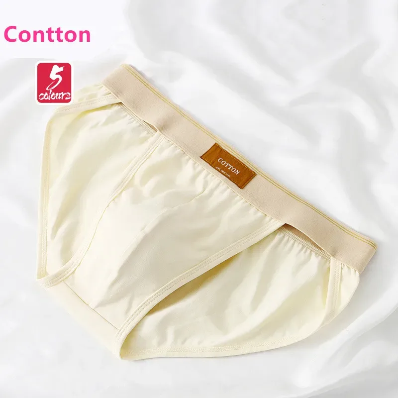 Men underwear cotton loose ropa interior hombre simple lingerie solid color calcinha Plus size sexy panties new boxers & briefs