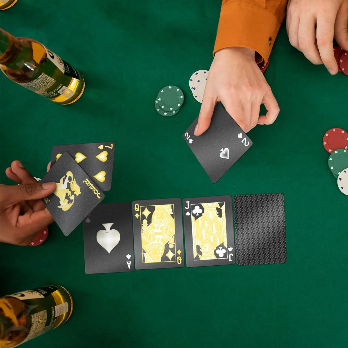 Cartas de jogo de plástico à prova d'água-cor criativa baralho de pôquer profissional jogo de cartas mágicas para coleção de jogos de tabuleiro de festa