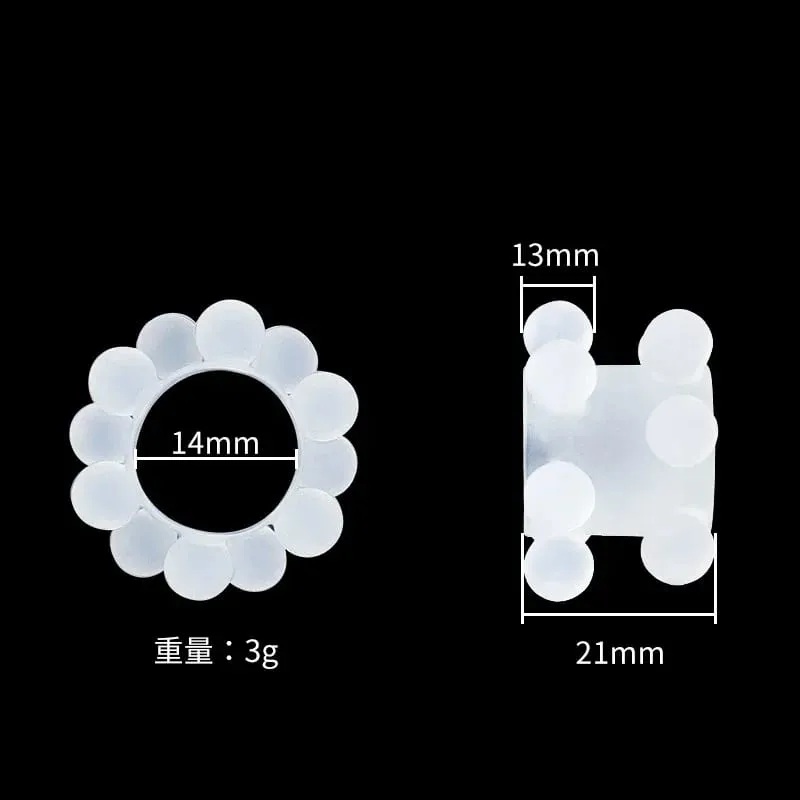 Silicone Penis Ring Beads Clitoris Stimulate Foreskin Correction Cock Rings Delay Ejaculation G-spot Massage Sex Toys for Men
