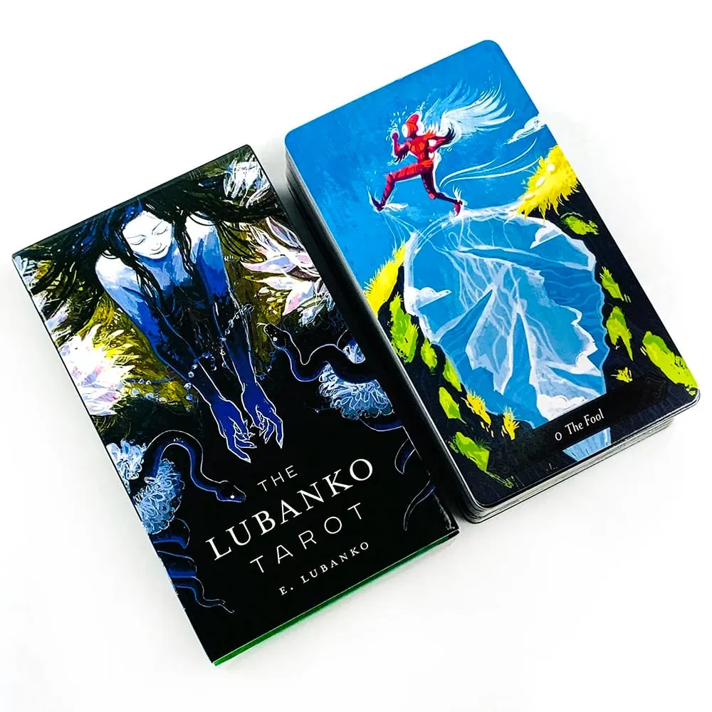 The LUBANKO Tarot Deck Mystical Artwork Durável e portátil Meditação e jogos de festa perfeitos para orientação espiritual e colecionador