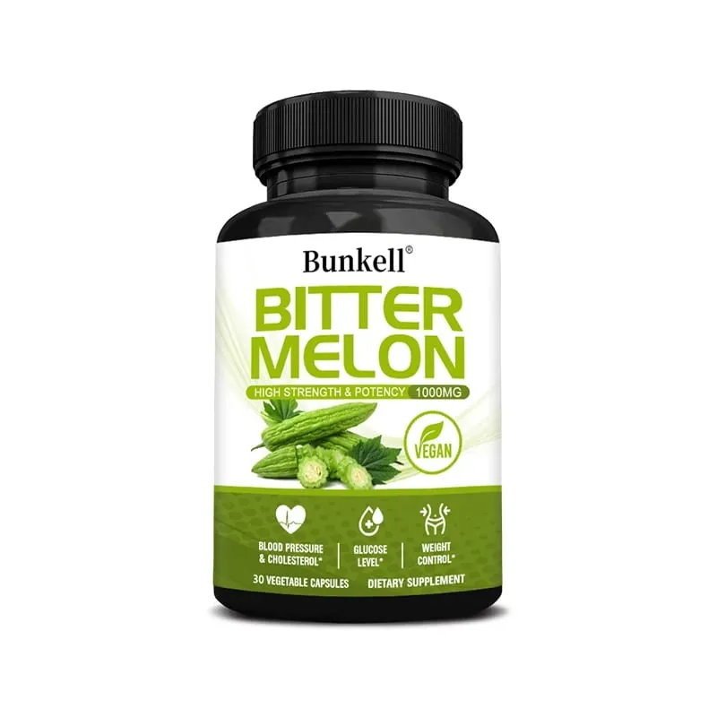 Cápsulas de extrato de melão amargo orgânico - equilíbrio de açúcar no sangue e desintoxicação para queima de gordura e suporte digestivo não OGM 30/60/120 contagens — image 8