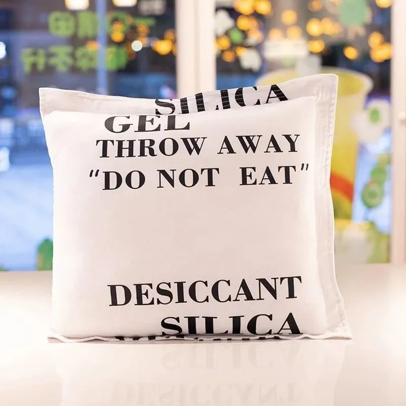 Funny Tyvek Desiccant Pillow Soft Comfortable Solid Square Sofa Cushion Throw Pillow Car Sofa Pillow With Filling Home Decor