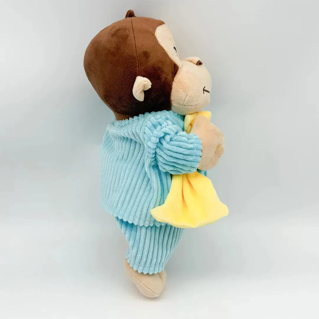 Novo anime fogo departamento bombeiro curioso george pelúcia bonito bebê curioso george macaco pelúcia animais macios plushie travesseiro boneca brinquedo — image 10
