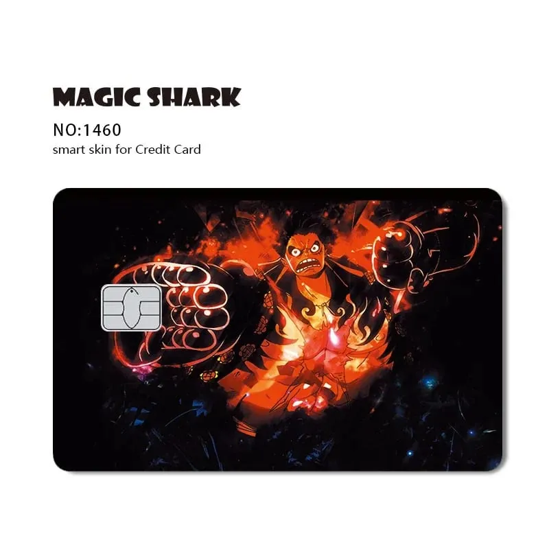 Hot Sale Maigc Shark Anime Chopper Luffy Nami Waterproof Front Side Sticker Film Skin for Credit Debit Card