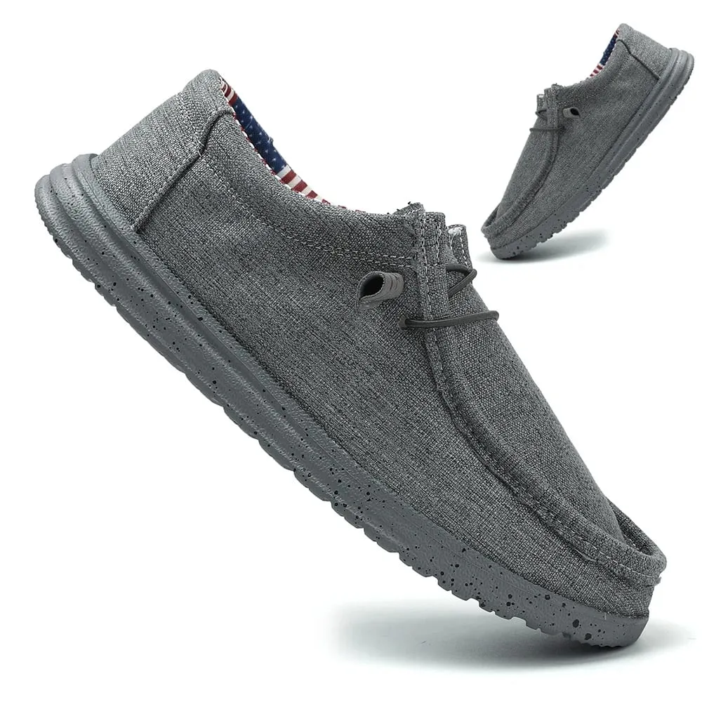 Sapatos mocassins clássicos masculinos plus size, cor sólida, respirável, confortáveis, casuais, duráveis, leves, para caminhada