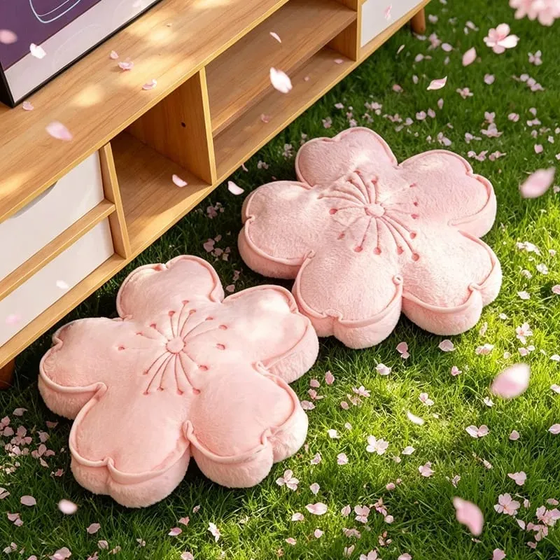 Flor de cerejeira travesseiro de pelúcia flor almofada de pelúcia squishy sofá almofada decoração para casa brinquedo tarde nap travesseiro presentes aniversário