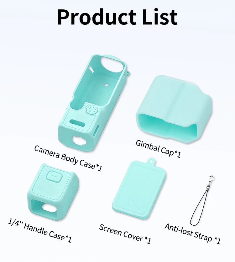 Silicone Protective Case for DJI Osmo Pocket 4P Comprehensive Protection Silicone Cover for DJI Pocket 4Pro Camera Accessories
