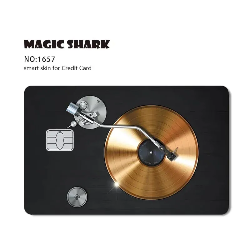 2026 New Magic Shark Anime Money Charge 404 Error ID Game Machine Film Skin Sticker for Debit Bank Credit Card