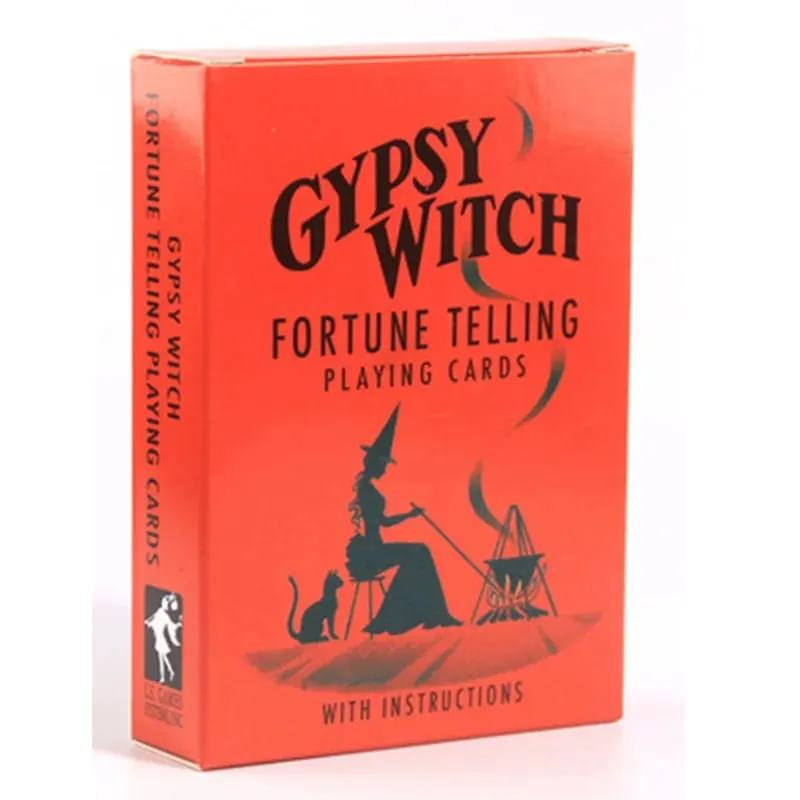 Cartas ciganas da fortuna da bruxa, baralho de tarô lenormand para iniciantes, jogo de cartas oracle, brinquedo de tabuleiro