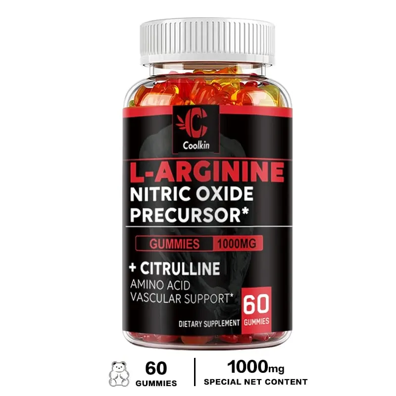 L-Arginine Supplement - for Energy Strength and Endurance Support During Exercise | Muscle Mass Non-GMO