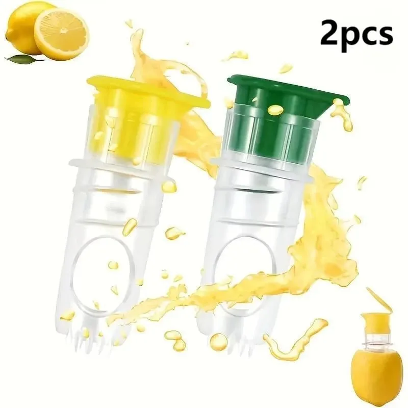 Novo parafuso superior espremedor de limão mini manual espremedor de limão portátil com tampa espremer limão para cocktails manual de plástico