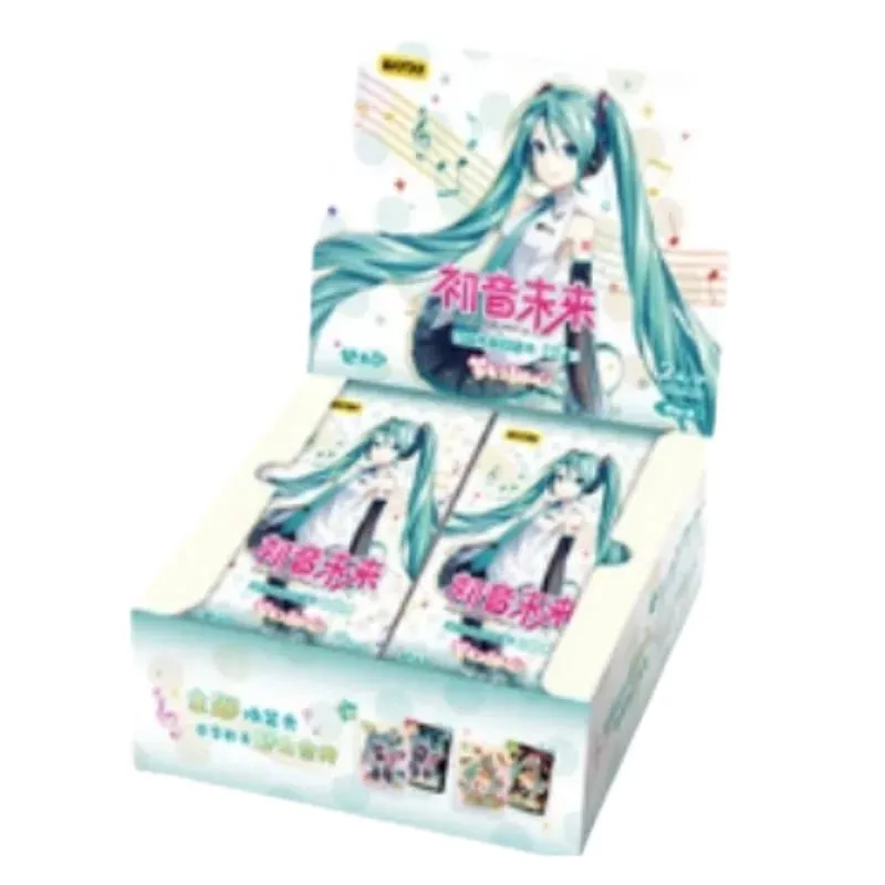 Genuíno cartão hatsune miku primeiro pacote série animação jogo coleção cartão se periférico crianças brinquedos presentes da menina