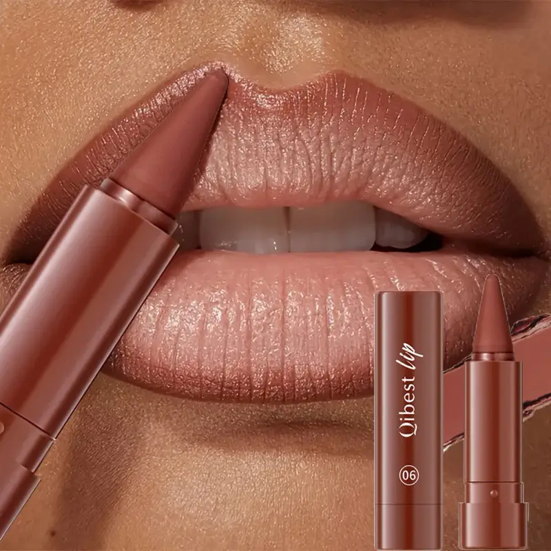 Matte Lipstick Pen Gradient Lip Liner Red Brown Velvet Contouring Pencil Lasting Waterproof Stick Sexy Women Makeup Lipliner